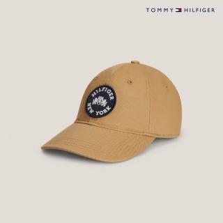 【Tommy Hilfiger】官方旗艦館 Hilfiger New York 貼章棒球帽 棕色