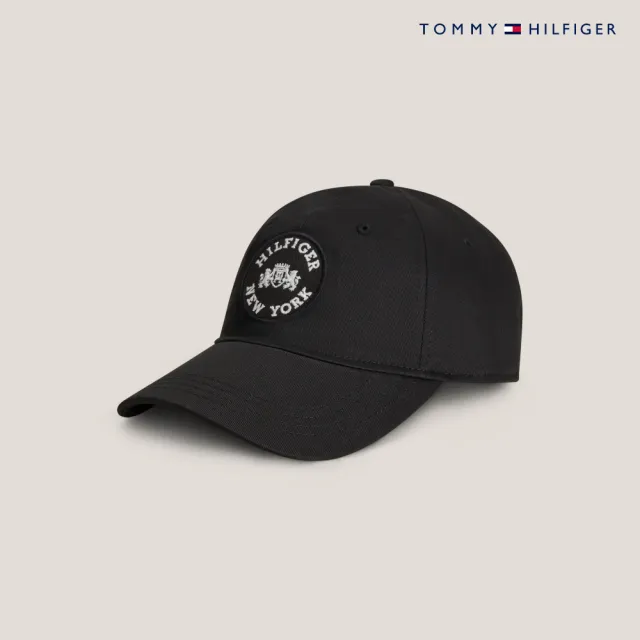 【TOMMY HILFIGER】官方旗艦館 Hilfiger New York 貼章棒球帽_黑色