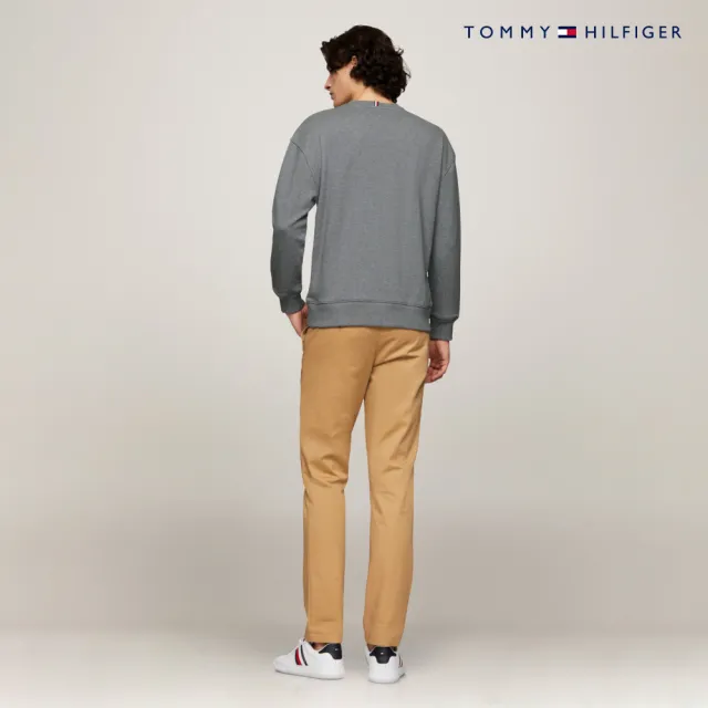 【TOMMY HILFIGER】官方旗艦館 同色調刺繡Logo大學T_灰色