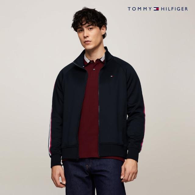 【Tommy Hilfiger】官方旗艦館 拉鍊運動夾克_藍色