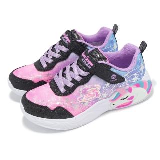 【SKECHERS】燈鞋 S Lights-Unicorn Dreams-Wishful Magic 中童 粉 閃燈發光(302299-LBKMT)