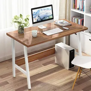 【E家工廠】書桌 電腦桌 工作桌 組裝簡單 桌子 長桌 學習桌 書桌電腦桌(321-KC80公分書桌（木紋色）)