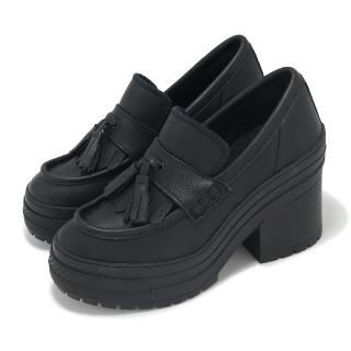 【CONVERSE】休閒鞋 Chuck 70 De Luxe Heel Loafer 男鞋 女鞋 黑 厚底 高跟 樂福鞋(A14714C)
