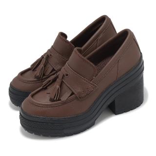 【CONVERSE】休閒鞋 Chuck 70 De Luxe Heel Loafer 男鞋 女鞋 棕 厚底 高跟 樂福鞋(A14715C)