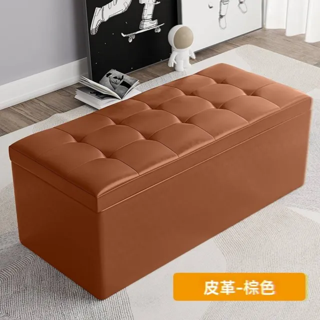 【咔哆咪家居】110*40*40cm皮革儲物凳(長凳 儲物凳 休息凳 長椅 小沙發 簡易沙發 等候椅 休閒椅 預購15天)