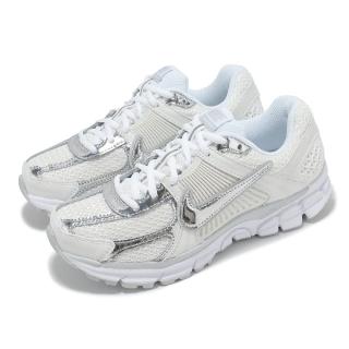 【NIKE 耐吉】休閒鞋 Wmns Zoom Vomero 5 女鞋 男鞋 白 液態銀 氣墊 緩衝 復古跑鞋 情侶鞋(HF7723-100)
