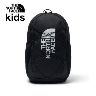 【The North Face 官方旗艦】北面兒童黑色DWR防潑水大容量休閒後揹包｜52VYJK3(書包)
