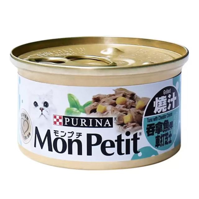 【MonPetit 貓倍麗】香烤鮮鮪拌巧達起司主食罐 85公克 X 24入(1箱)
