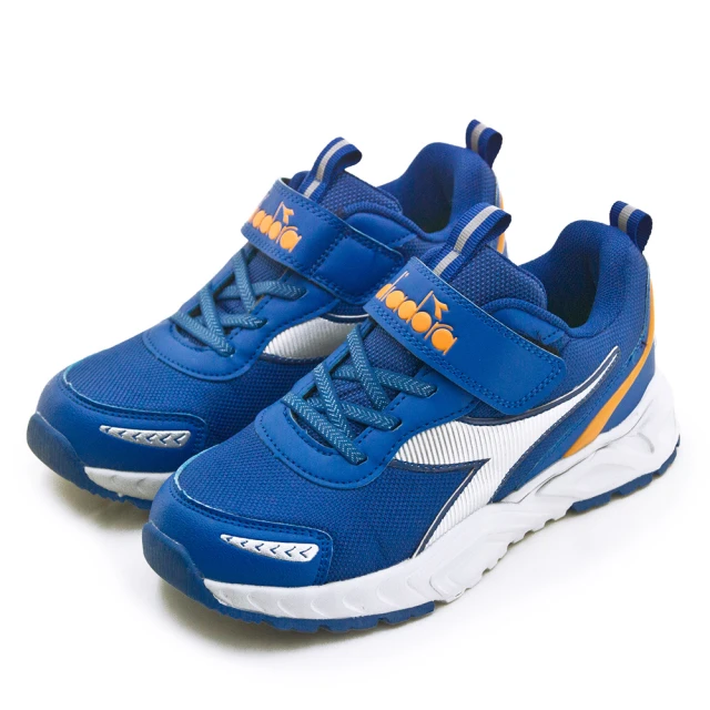 DIADORADIADORA 大童 迪亞多那 22cm-24.5cm 超寬楦戶外越野跑鞋 探險家系列(藍灰橘 11119)