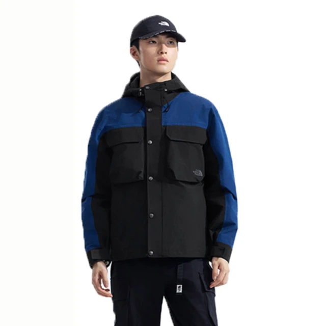 The North Face 北臉 外套 男款 運動連帽外套 衝鋒衣 防潑水 M LNY M66 RIPSTOP 黑藍 NF0A8CAW5T5