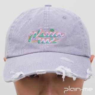 【plain-me】透氣 柔軟 蛇年視覺水洗破壞老帽 PLN2312-251(男帽子 女帽子 配件 帽子 休閒帽)