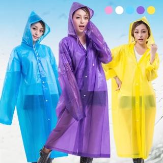 【JOHN HOUSE】EVA加厚雨衣 輕量便攜 環保輕便雨衣 連身雨衣 時尚雨衣 騎行雨衣(加厚雨衣)