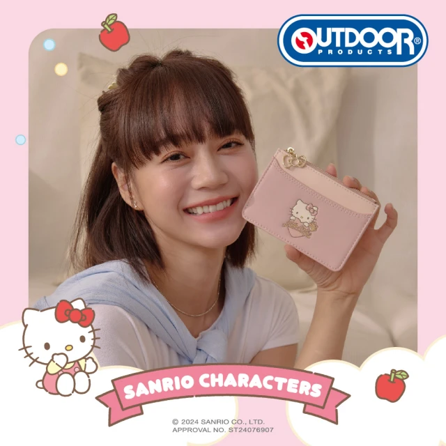 OUTDOOR Hello Kitty零錢包-黑 ODKT2