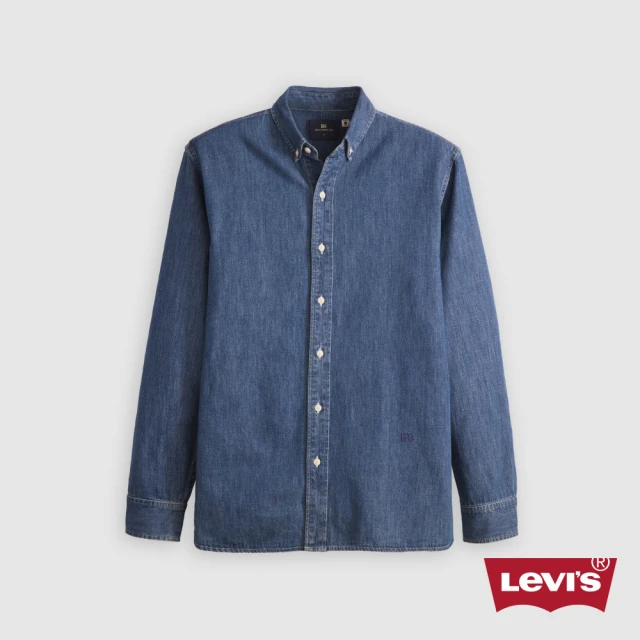 LEVIS Blue Tab™ 男款 經典舒適丹寧襯衫 人氣新品 001LI-0000