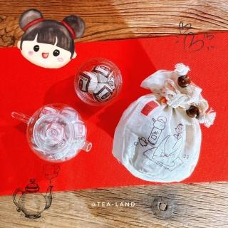 【茶韻】普洱茶2001年吉幸牌迷你小熟沱 高CP值 300克+專用透氣小麻袋(無農藥殘留 茶葉禮盒)