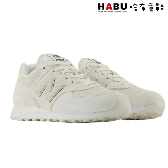 HABU 哈布童鞋 NEW BALANCE 紐巴倫 574 休閒鞋 女段 女鞋 運動鞋 米白 WL574HJ2