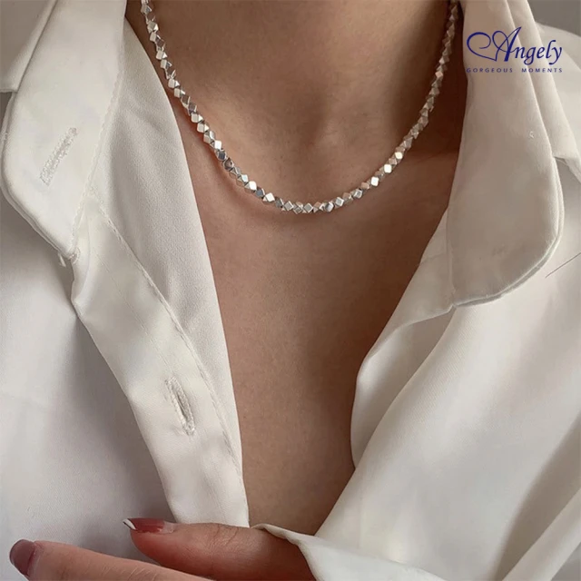 Angely 簡約時尚轉運珠純銀項鍊 推薦