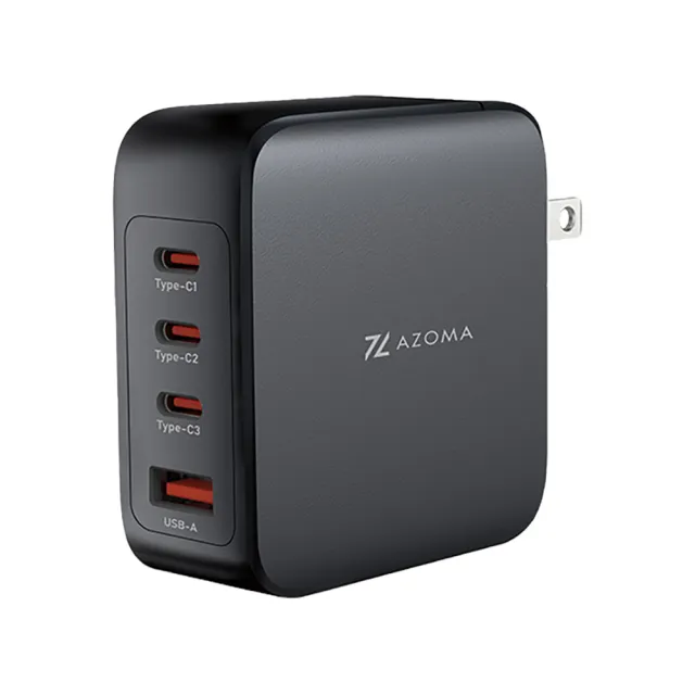 【AZOMA】送快充線 GAN07 140W 氮化鎵快充 充電頭 110-240V 全球通用 白/黑(大瓦數 快充 迷你輕巧)