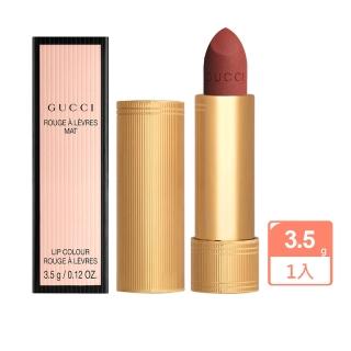 【GUCCI 古馳】傾色絨霧唇膏3.5g(#217蜜桃暖橘-國際航空版)