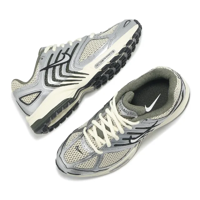 【NIKE 耐吉】休閒鞋 Air Peg 2K5 男鞋 銀 沙色 復古 氣墊 緩震 運動鞋(HV5748-234)