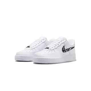 【NIKE 耐吉】休閒鞋 Air Force 1 液態金屬 白色 黑色 金屬 女鞋 限量 潮流 穿搭(IF1686-101)