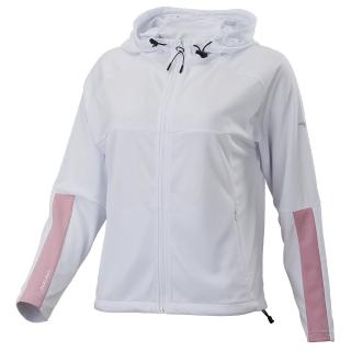 【MIZUNO 美津濃】外套 女 運動連帽外套 白粉 32TCC23201