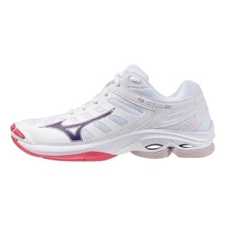 【MIZUNO 美津濃】排球鞋 女鞋 運動鞋 白 VOLTAGE V1GC246020