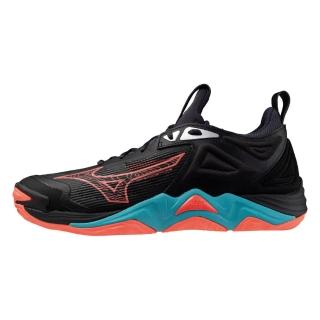 【MIZUNO 美津濃】排球鞋 男鞋 女鞋 運動鞋 黑綠紅 MOMENTUM V1GA231206