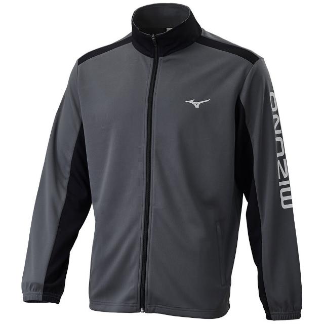 【MIZUNO 美津濃】外套 男 運動立領外套 防曬 深灰黑 32TCC03408