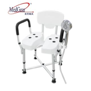 【MedGear美而輔具】時尚黑洗臀洗澡椅(臺灣製高承重227KG)