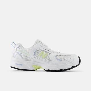 【NEW BALANCE】NB 530 童鞋 休閒鞋 復古鞋 運動鞋 親子鞋 中大童 白色(PZ530SN-W)