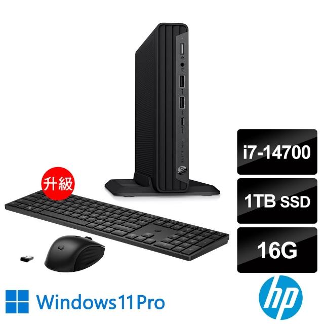 【HP 惠普】i7二十核迷你商用電腦(800G9 Mini/i7-14700/16G/1TB SSD/W11P)