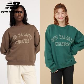【NEW BALANCE】NB 刷毛長袖上衣 女性 咖啡/綠色 WT43516DUO WT43516NWG(美版 版型偏大)