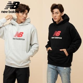 【NEW BALANCE】NB NB連帽長袖上衣 男性 黑/淺灰色 MT51512AHH MT51512BK(美版 版型偏大)