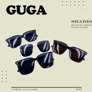 【GUGA】偏光太陽眼鏡 鉚釘韓系方框款(抗紫外線 防眩光 抗UV TR輕量材質)