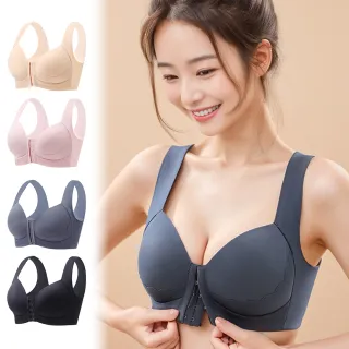 【enac 依奈川】3件組 現貨 無鋼圈前扣聚攏薄款運動背心內衣無鋼圈內衣/性感內衣/女內著/無痕內衣(隨機)