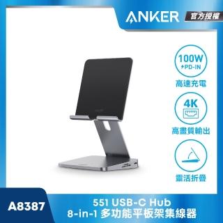 【ANKER】官方授權直營 A8387 Hub 8合1多功能傳輸集線器(100W高速充電)