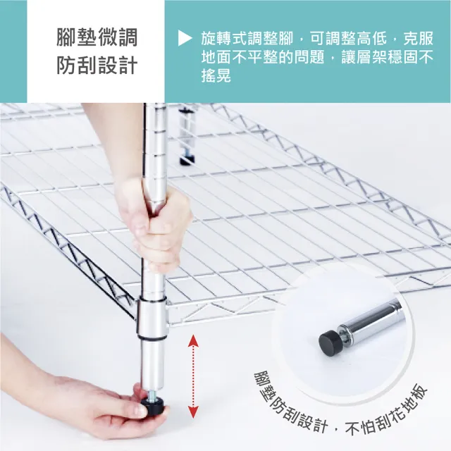 【KIWISH】鐵架MIT四層架60x46x180cm-雙色(鐵架/收納架/層架/置物架/鐵力士架/廚房架/波浪架)