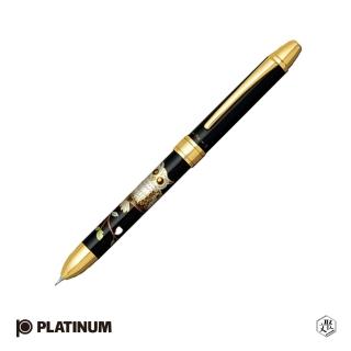 【PLATINUM 白金】近代蒔繪 旋轉式3功能筆 MWB-3000RM(原廠正貨)