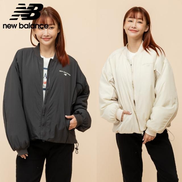 【NEW BALANCE】NB 保暖鋪棉長袖外套_女性_杏/黑灰色_WJ51502BLK_WJ51502LIN(美版 版型偏大)