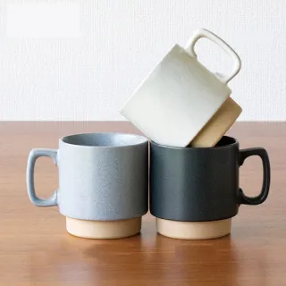 【Tojiki Tonya】永新陶苑 日本製COCOCHI簡約陶瓷馬克杯 320ml(咖啡杯 辦公室 文青 復古)