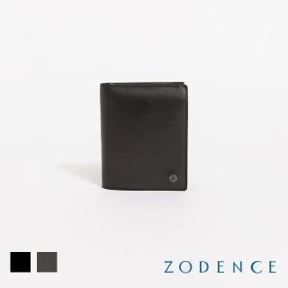 【ZODENCE 佐登司】CRAFTSLIM進口真皮超薄6卡直式零錢袋短夾(多色/2025新款上市)