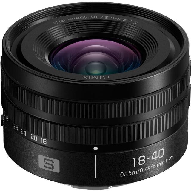 【Panasonic 國際牌】LUMIX S 18-40mm F4.5-6.3 變焦鏡頭 --公司貨(S-R1840GC)