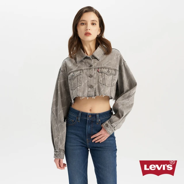 LEVIS 女款 牛仔外套 短版外套 草寫LOGO 單寧外套 人氣新品 003SY-0000