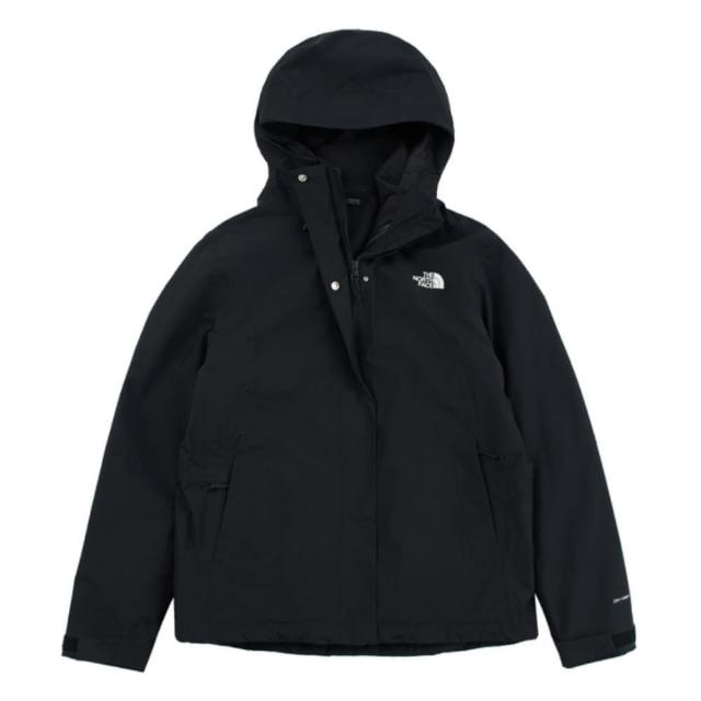 【The North Face】北臉 外套 女 運動連帽外套 防潑水 三合一 抓絨 W SANGRO FLEECE 黑 NF0A8CK3JK3