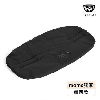 【FikaGO】momo獨家x韓國限定款 推車前圍保護保潔防咬墊(曜夜黑)