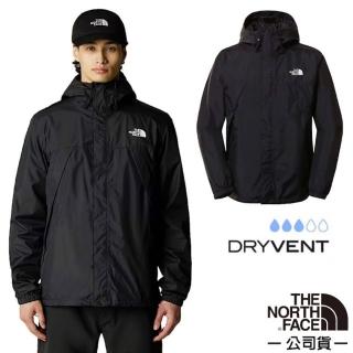 【The North Face】男 ANTORA 防風防水透濕耐磨連帽外套.DRYVENT機能風衣夾克(8DRZ-4H0 宇宙黑)