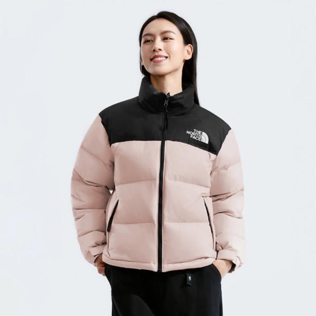 【The North Face】北臉 外套 女 羽絨外套 1996 防潑水 美規 W 1996 RETRO NUPTSE 黑粉 NF0A3XEOHZI