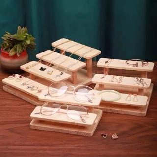 【無名精選】眼鏡展示架-二層(平臺架 木質 擺攤道具)