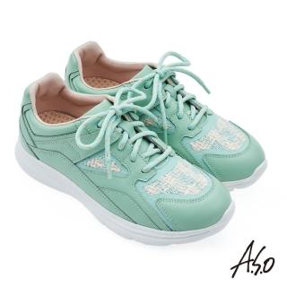 【A.S.O 阿瘦集團】A.S.O 機能休閒-萬步健康氣墊鞋(淺綠)
